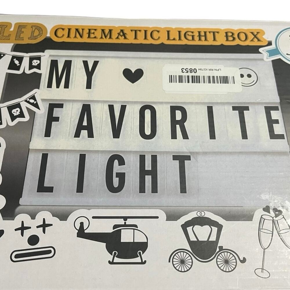 A4 Cinematic LED Light Box Sign with Remote